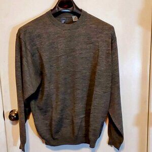 Gap Womans/ Mens Gray Sweater Sz M 100% Merino Wool  Long Sleeve Crew Neck